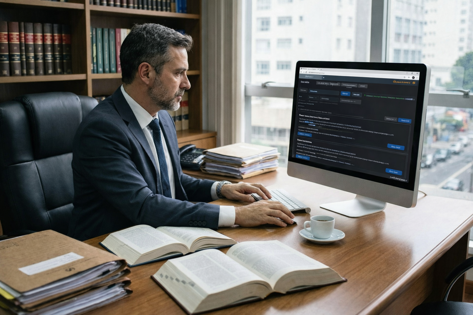 Setor de advocacia usando o FileMate