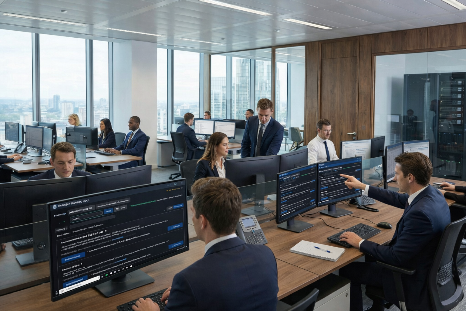 Setor de contabilidade usando o FileMate